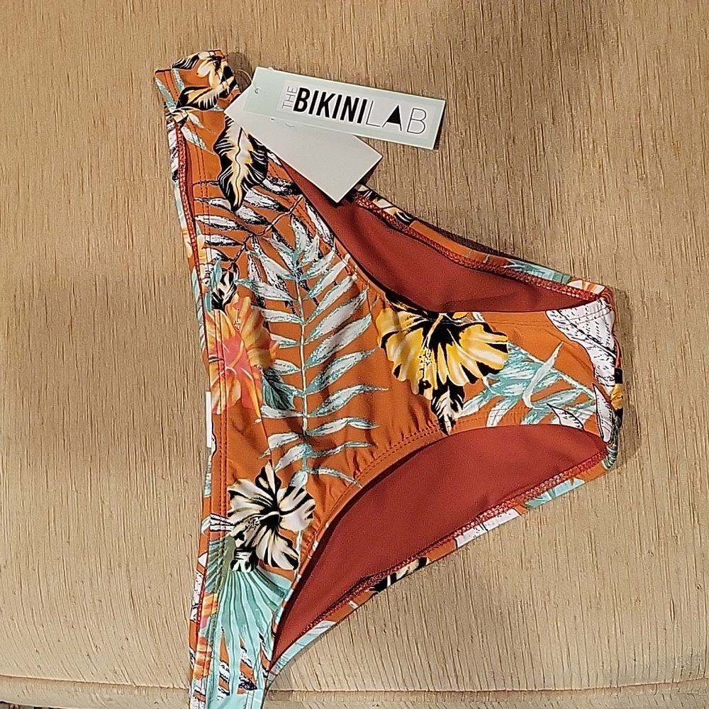 The Bikini Lab floral print bikini bottom size large